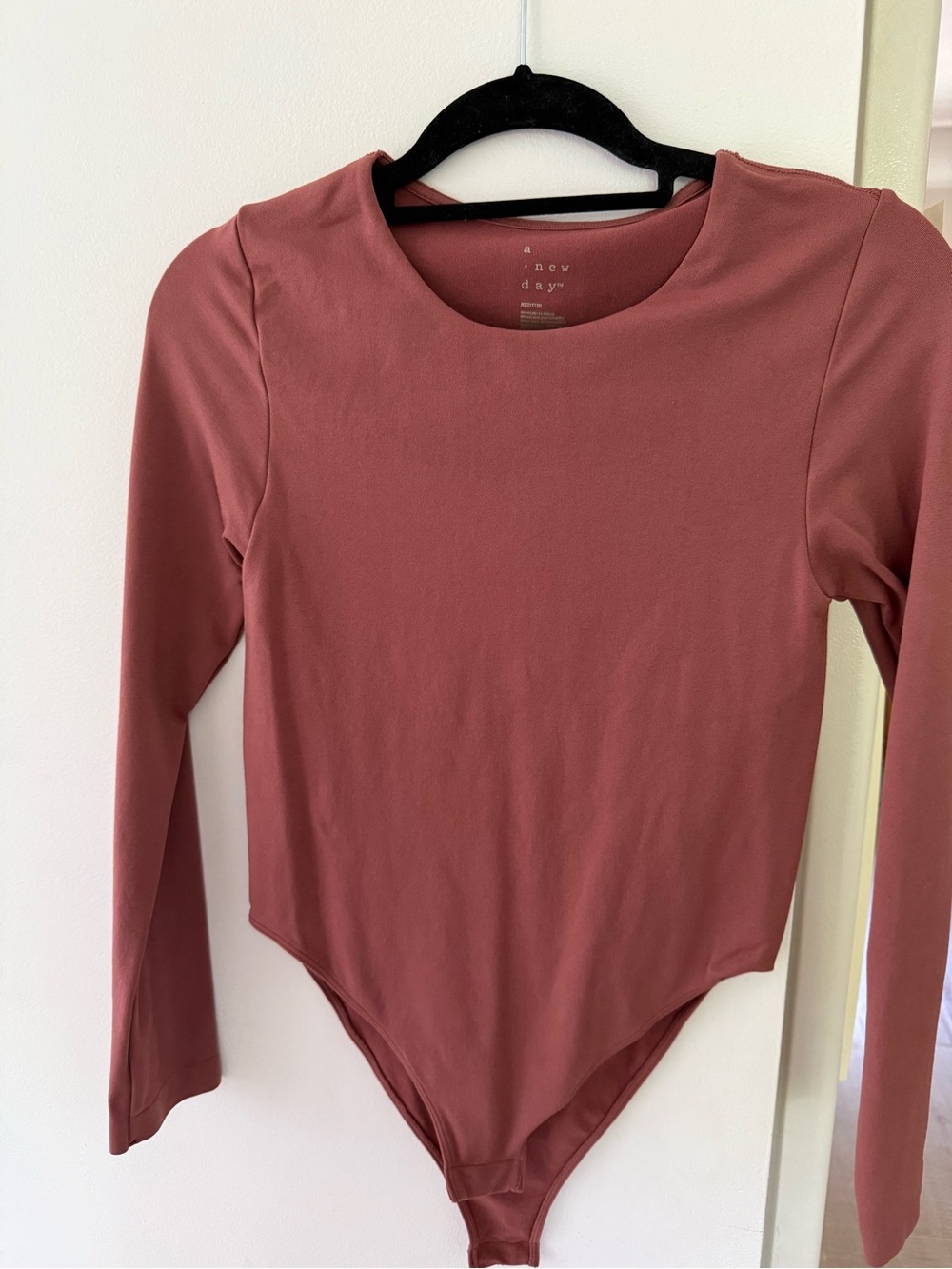 Target A New Day Long Sleeve Bodysuit - Dusty Rose